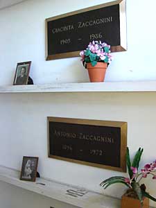 Side Cap Crypts with Floral Tributes